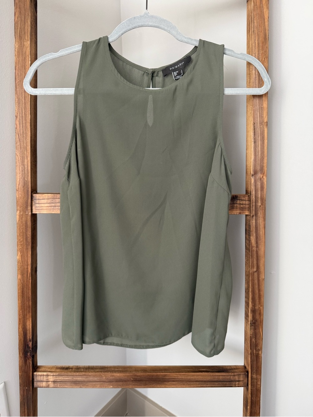 Primark Olive Green Sleeveless Blouse